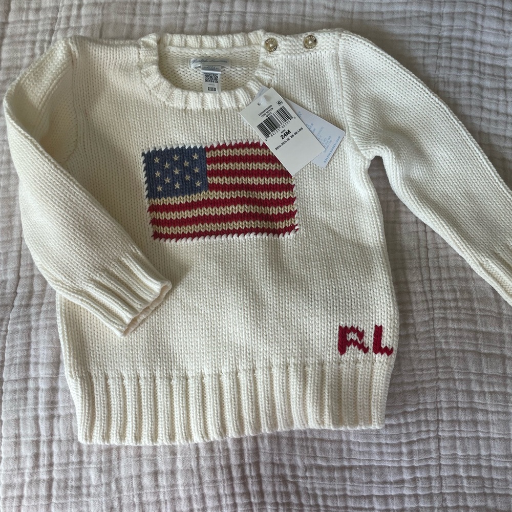 Nwt classic Ralph Lauren flag sweater
